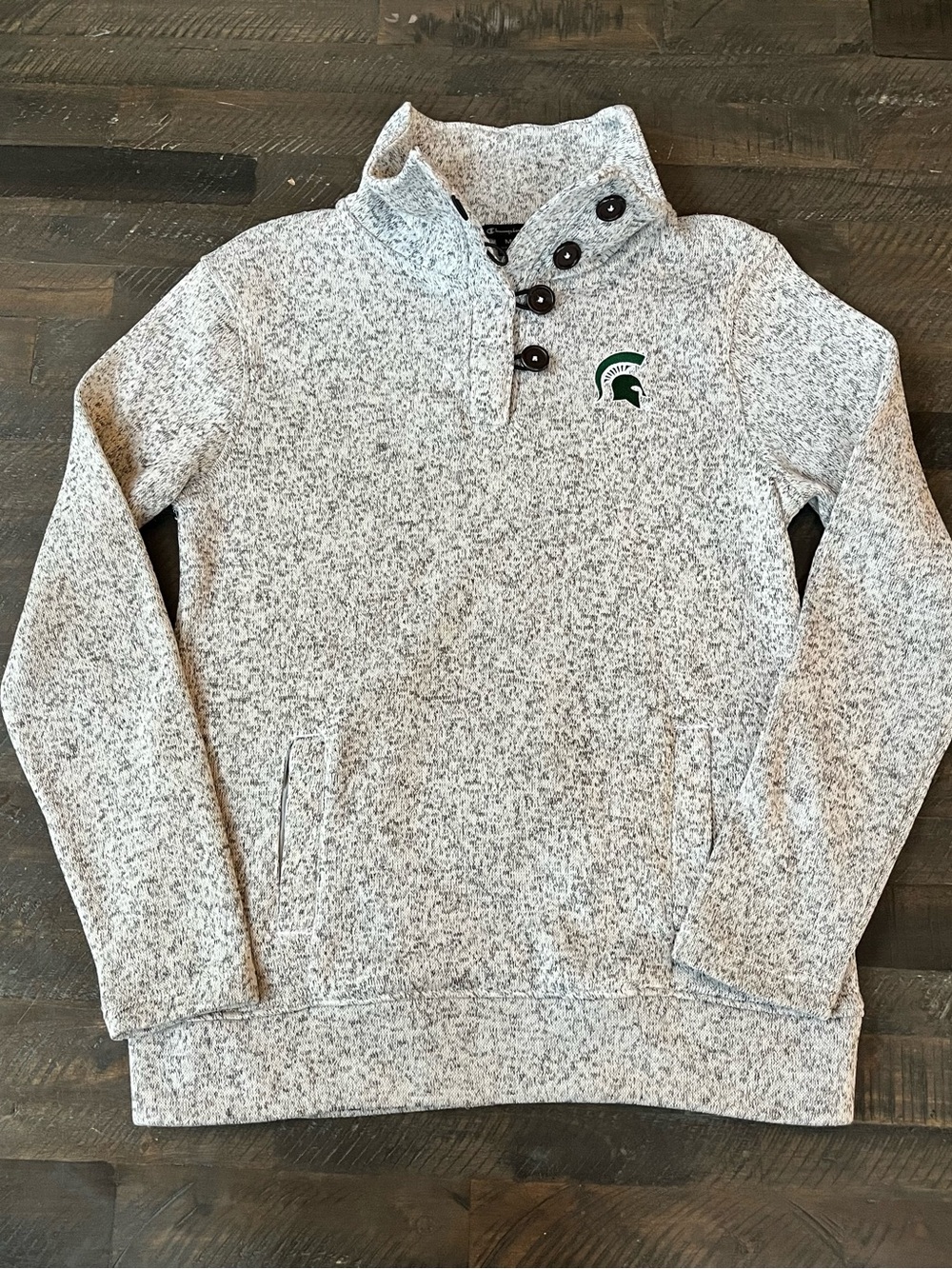 Champion Elite Michigan State Spartans button mock-neck fleece - Women - M